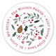 Winter Foliage Round Address Labels in a Jar Image 2 of 2